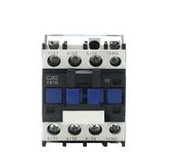 Contacteur AC LC1 CJX2-1810 18A, 3 phases, 3 pôles, sans tension de bobine, 380V, 220V, 110V, 36V, 24V, 50/60Hz, monté sur Rail Din, 3P + 1NO, ouvert normalement