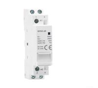 Contacteur AC modulaire 230 V contacts argentés silencieux | Tension de fonctionnement 230 V, courant nominal de 25 A, 2 pôles, 1NO1NC pour contact, montage sur rail DIN