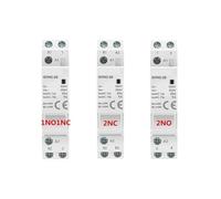 Contacteur AC modulaire domestique monté sur rail Din | For maison intelligente hôtel AC220V 2P 16A 20A 25A 2NC 2NO 1NO1NC 50/60Hz(2P 16A 2NC)
