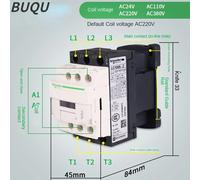 Contacteur AC Schneider 220V 25A LC1D25 LC1D32 LC1D38 B7C F7C M7C Q7C 24V 110V 220V 380V LC1D09B7C 09A AC24V