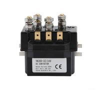 Contacteur CC 200 A Tk200-2z pour treuil électrique 12 V 24 V - Contrôle avant et arrière - Courant élevé avec temps de réponse rapide - Noir (TK200-2Z/24V)