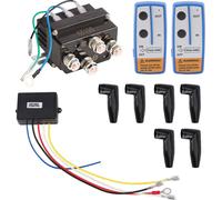 contacteur de relais magnétique de treuil électrique 12 V 400 A avec 6 capuchons de protection pour les véhicules ATV UTV 4X4