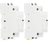 Contacteur de Tension CC, 25A 12V/24V BCH8-25 2NO Commutateur de Contacteur Modulaire CC, Contacteur de Tension Domestique Montage sur Rail Din pour SystèMe de ContrôLe Intelligent (2Pcs-DC 12V)