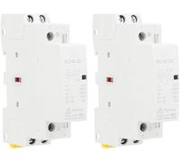 Contacteur de Tension CC, 25A 12V/24V BCH8-25 2NO Commutateur de Contacteur Modulaire CC, Contacteur de Tension Domestique Montage sur Rail Din pour SystèMe de ContrôLe Intelligent (2Pcs-DC 24V)