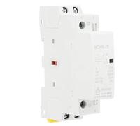 Contacteur de Tension CC, 25A 12V/24V BCH8-25 2NO Commutateur de Contacteur Modulaire CC, Contacteur de Tension Domestique Montage sur Rail Din pour SystèMe de ContrôLe Intelligent (DC 12V)