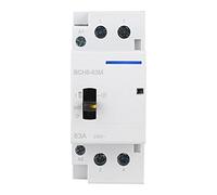 Contacteur Domestique BCH8,Contacteur Ca 230V 2P 63A 2NO 2NC 1NO1NC Contacteur Modulaire à Montage sur Rail DIN avec Interrupteur de Commande Manuel(2NO)