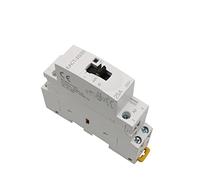 Contacteur EACT-25 2P 25A 220V/230V 50/60 Hz Contacteurs modulaires AC domestiques sur rail Din avec interrupteur manuel à commande manuelle 2no ou 1no 1nc ou 2nc Électricité industrielle (Couleur : 2