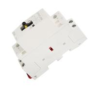 Contacteur Jour Nuit 2P 25A 220V 50Hz Din Rail Contacteur Ca Domestique avec Interrupteur de Commande Manuelle Contacteur Jour Nuit Chauffe Eau Ac Contactor (2NO)