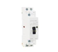 Contacteur manuel 2P 16A 20A 25A 2NO | Ou 2NC 220V 50/60Hz contrôle manuel usage domestique contacteur ca Type de Rail Din(2P 25A 2NO 220V)