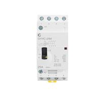 Contacteur manuel 4P 25A 4NO 2NO2NC 220V/230V, rail Din, contacteur modulaire AC domestique 50/60HZ