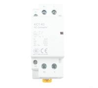 Contacteur Modulaire 2P 63A 230V Silencieux pour Maison | Fonctionnement silencieux, pour idéal hôpitaux, hôtels, 63A capacité, montage rail DIN, indicateur fenêtre