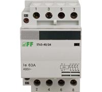 Contacteur modulaire 63A 4×NO 24V AC ST63-40 24V Contacteur électromagnétique F&F