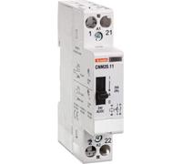 Contacteur modulaire avec levier demanuel 20 A, 1 NO, 1 NF, bobine 24 V CA/CC CNM2011024