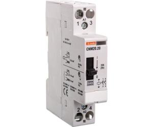 Contacteur modulaire avec levier demanuel 20 A 2Z bobine 220-230 VAC/DC CNM2020220