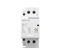 Contacteur modulaire domestique sur Rail Din, 2P 40A 63A 220V/ 230V 50/60Hz, TOCT1 2NO 1NO1NC 2NC(63A,2NC)