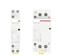 Contacteur modulaire domestique sur Rail Din, 2P AC 110V 220V 50/60Hz 16A 20A 25A 32A 50A 40A 63A, contrôleur de commutateur, bricolage(2P-20A,2NC_110V)