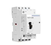 Contacteur modulaire domestique sur Rail Din, 4P 25a, 220V/230V, 50/60Hz, AC, avec interrupteur de commande manuel, 4NO ou 2NO 2NC ou 4NC(4NO)