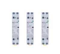 Contacteur modulaire HCH8s-25 2P | Contacteur domestique automatique, Type Rail Din, 16A 20A 25A 2NO ou 2NC 1NO1NC 110V 220V(25A 2NO AC230V)