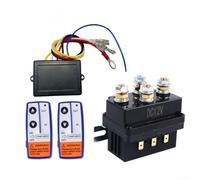 Contacteur pour treuil 12V 500A avec Télécommande Double Contacteur | Double télécommande incluse, contrôle à distance pratique, 12V 500A, montage direct, fiable