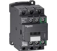 Contacteur Schneider Electric LC1D 3 pôles, +1F+1C, 5,5 kW, 12 A, 400 V CA3, bobine 24-60 V CA/CC LC1D12BNE