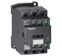 Contacteur Schneider Electric LC1D 3 pôles, +1S+1Ö, 7,5 kW, 18 A, 400 V AC3, bobine 24-60 V CA/CC LC1D18BNE