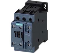 Contacteur Siemens, AC-3e, 12 A/5,5 kW/400 V, 3 pôles, 24 V CC, 1 NO + 1 NF, raccordement à vis, 1 pièce.