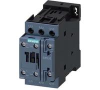 Contacteur Siemens, AC-3e, 38 A, 18,5 kW, 400 V, 3 pôles, 24 V CC, 1 NO + 1 NF, raccordement à vis, 1 pièce.
