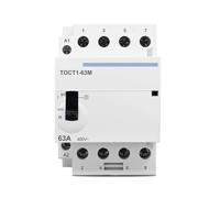 Contacteur TOCT1 4P 63A 220V/230V AC avec interrupteur de commande manuel 1 pièce(4NO)
