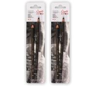 Conté à Paris Blister 2 Crayons Esquisse Fusain HB 2B (Lot de 2)
