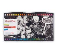 CONTE A PARIS CARRES COULEUR BOITE PLASTIQUE X48 ASSORTIS | Pigmentation riche, mélange lisse et superposition, teintes vives, croquis, ombrage, illustration, œuvres d'art mixtes