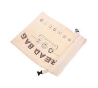 Contenant de Boulangerie Réutilisable en Coton TPU avec Boucle | 42x32x0,5cm, Beige, Machine Lavable, pour Pain, Toast et Marché Fermier