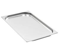 Contenants Gastronorm GN 1/1, dimensions 530 x 325 x 20 mm, en acier inoxydable, lot de 4, empilables, robustes, pour bains-marie, chafing dishes, appareils de maintien au chaud, buffets, service, res