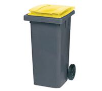 Conteneur 2 roues SULO prise frontale 120 L gris/ jaune
