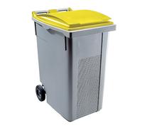 Conteneur 2 roues SULO prise frontale 360 L gris/ jaune