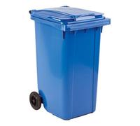 Conteneur à déchets 240 litres tri sélectif 2 roues - bleu