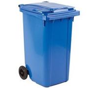 Conteneur à déchets 240 litres tri sélectif 2 roues - bleu