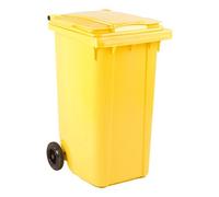 Conteneur à déchets 240 litres tri sélectif 2 roues - jaune