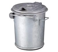 Conteneur à déchets en acier galvanisé, 70 litres - Galvanisé