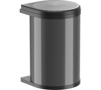 Conteneur à déchets Hailo, modèle 3520071, pivotant, couleur noire, capacité de 20 litres