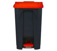 Conteneur à Déchets Multi-Couleurs, Rouge 50 Litres