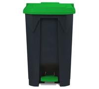 Conteneur à Déchets Multi-Couleurs, Vert 80 Litres