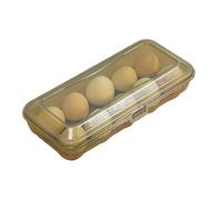 Conteneur à Oeufs - Boîte de Rangement 15 Grilles 30x20cm avec Couvercle, Organisateur Plastique Empilable, Plateau Transparent pour Réfrigérateur, Distributeur Sans BPA | Support Peu encombrant Œuf