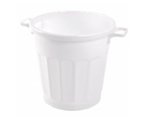 Conteneur alimentaire rond HACCP 50 L - blanc