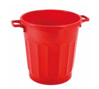 Conteneur alimentaire rond HACCP 50 L - rouge