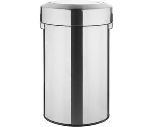 Conteneur Bolero en acier brossé avec couvercle à charnière 70 L