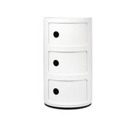 Kartell – Meuble de rangement Componibili – 3 tiroirs – Blanc