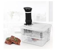Conteneur Cuisson sous Vide Basse Température avec 1 Couvercle et 1 Grille 12L Recipient pour Thermoplongeur Adapté Cuiseur sous