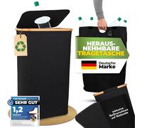 Conteneur de collecte avec fermeture éclair - Récipient pour les dépôts consigné - Pour le stockage de bouteilles - Pratique, avec couvercle et trou d'aération - 100 litres - Noir