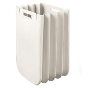 Conteneur de rangement pliable - 25 litres - Blanc crème - Économie d'espace - Pour tri des déchets