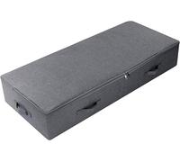 Conteneur de rangement pliable pour sous le lit, couleur gris, dimensions : 100 x 43 x 18 cm